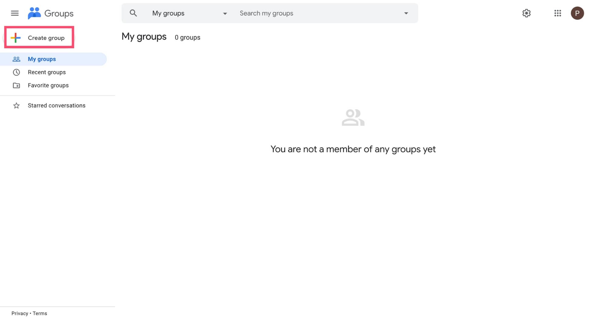 Create an email group in Google Groups