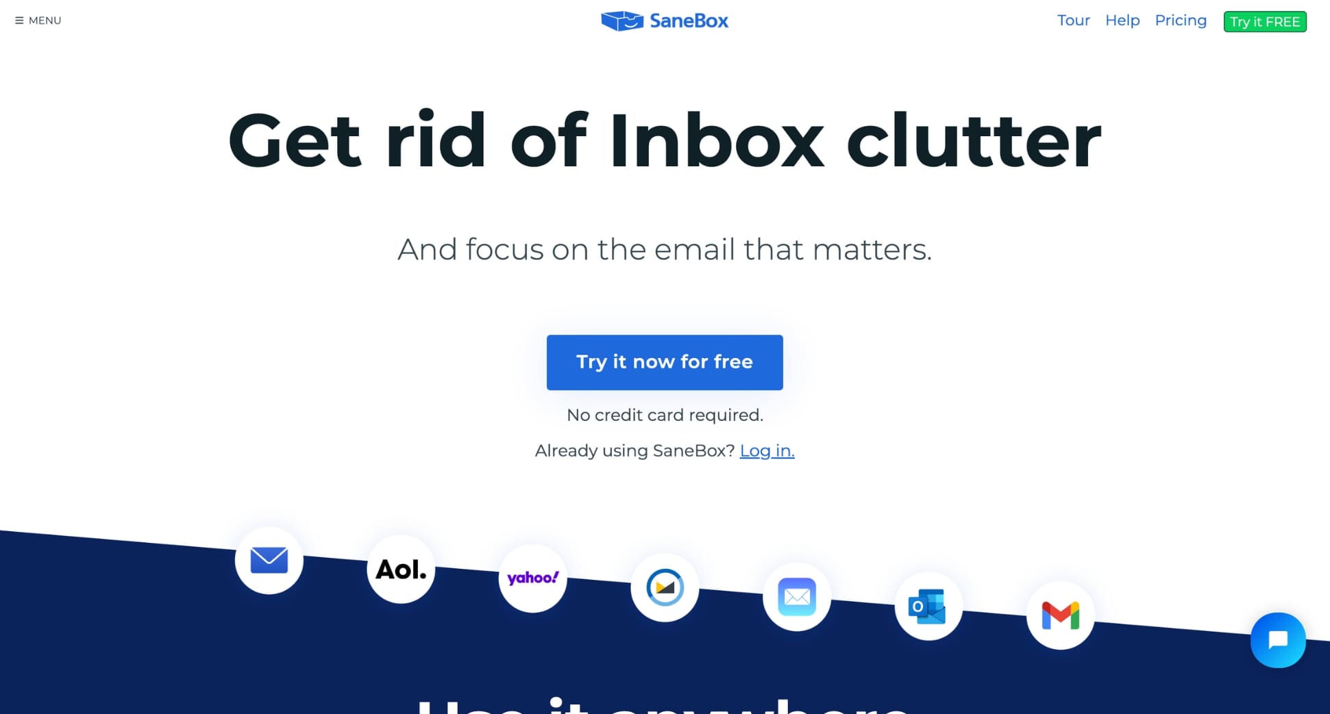 SaneBox is an AI-powered productivity assistant