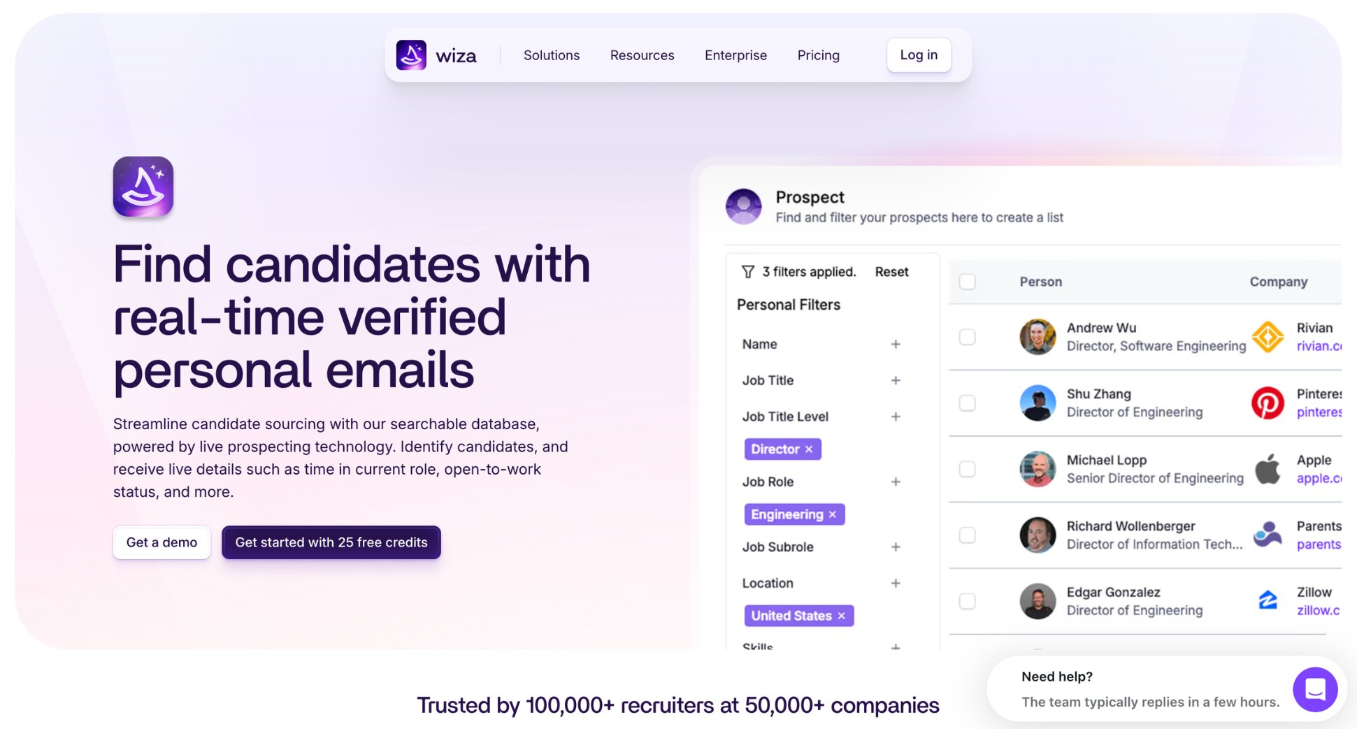 Wiza for recruiters
