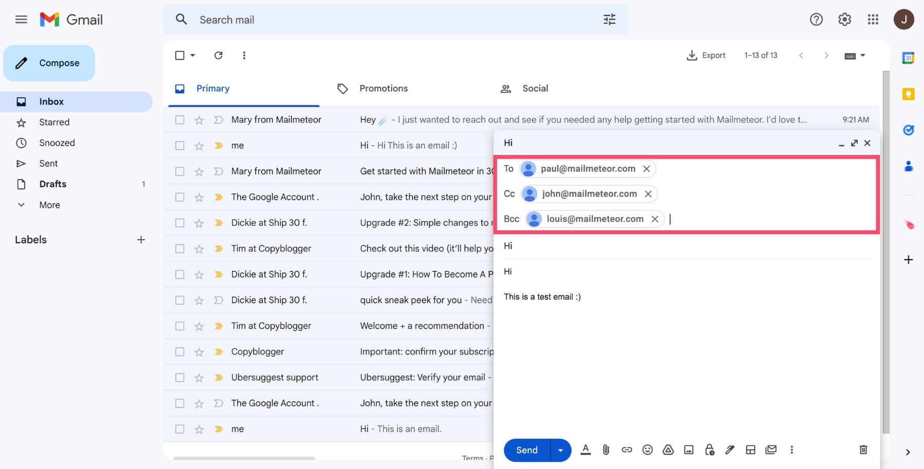 How to Send an Email as a Blind Copy (Gmail Cc and Bcc)?