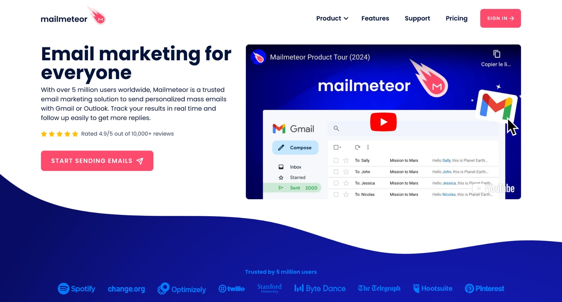 Mailmeteor is a free cold email generation tool