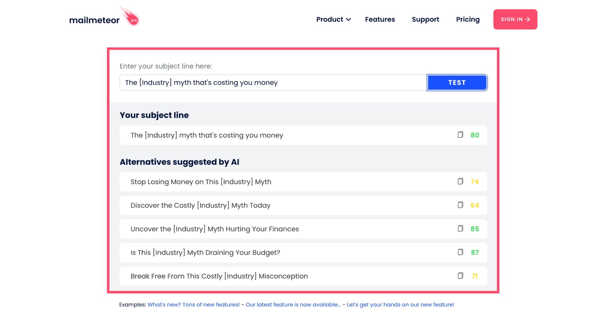 Optimize your cold email subject lines with this free AI tool