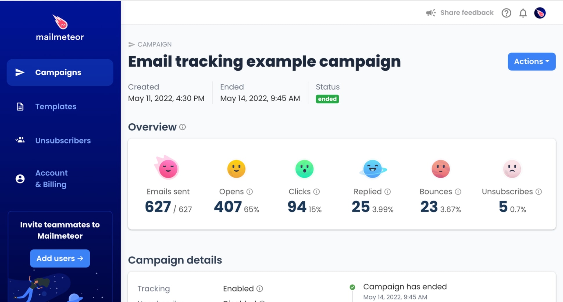 Track email opens, clicks and replies to improve the subject lines of your cold email campaigns