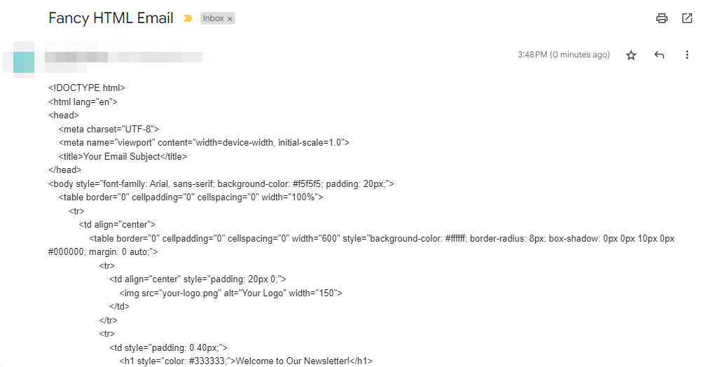 Recipient HTML in Gmail