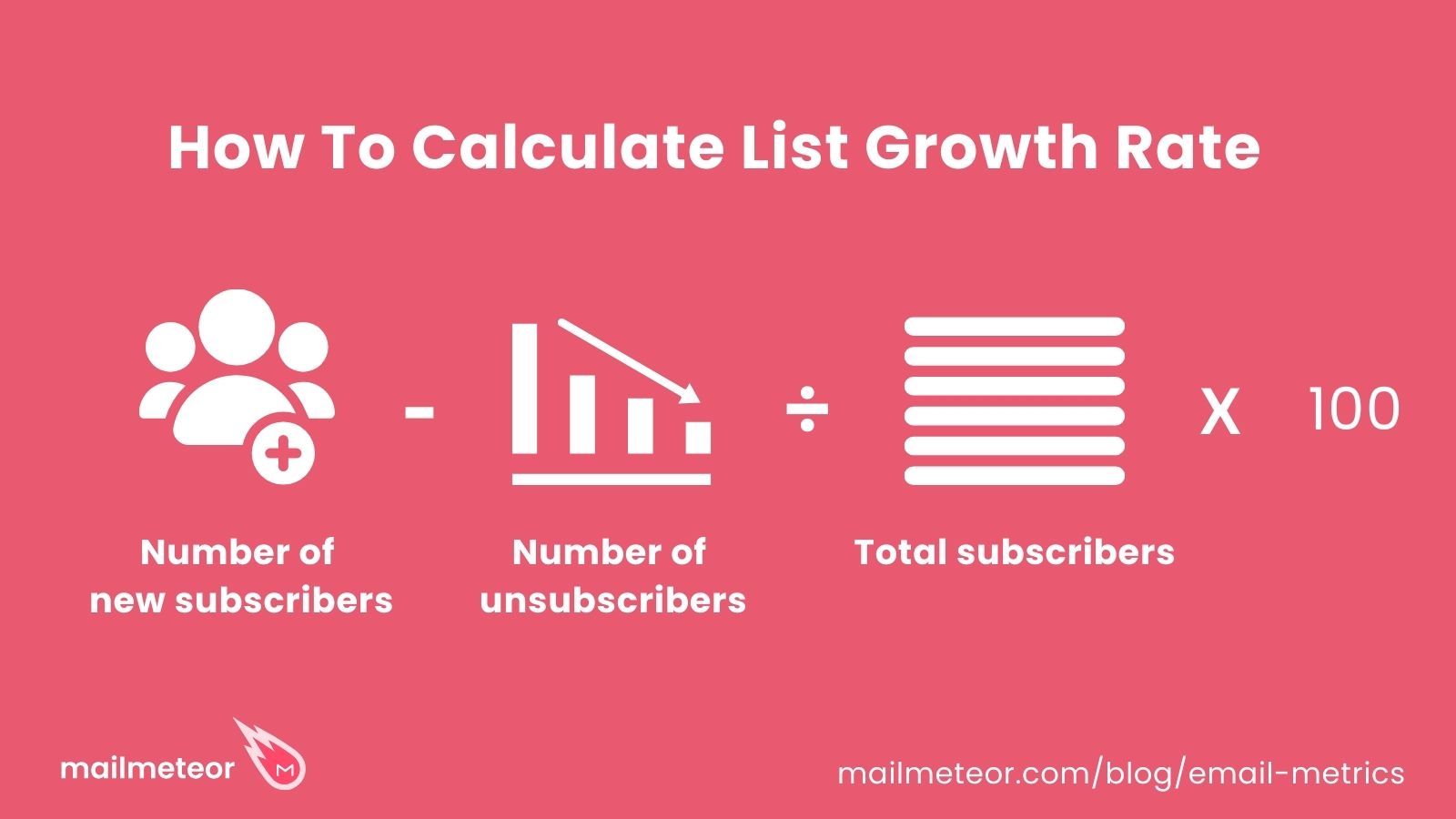 How to calculate list growth rate
