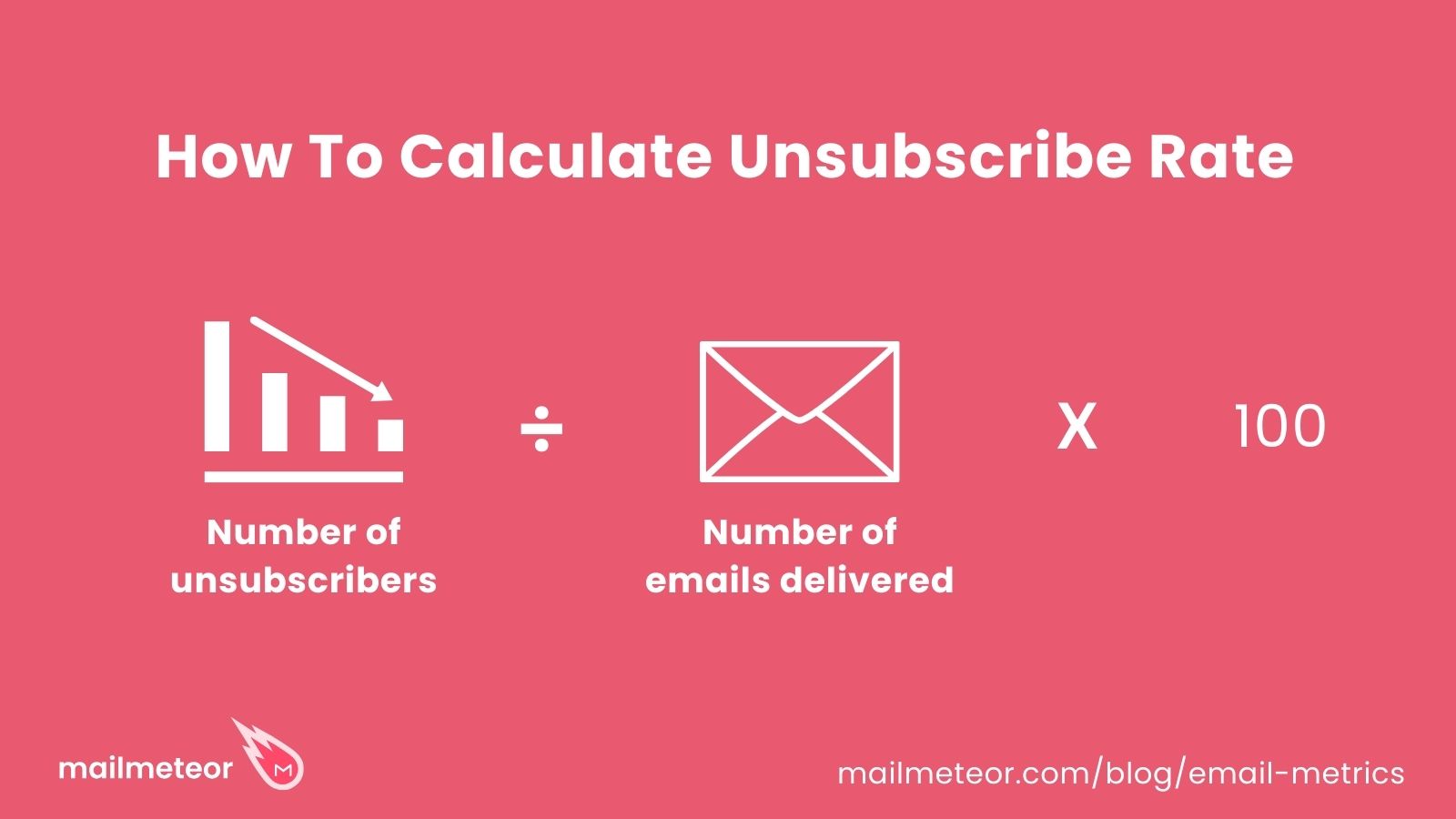 How to calculate unsubscribe rate