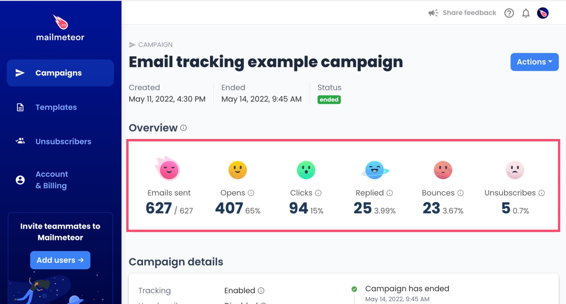 Track your emails with Mailmeteor