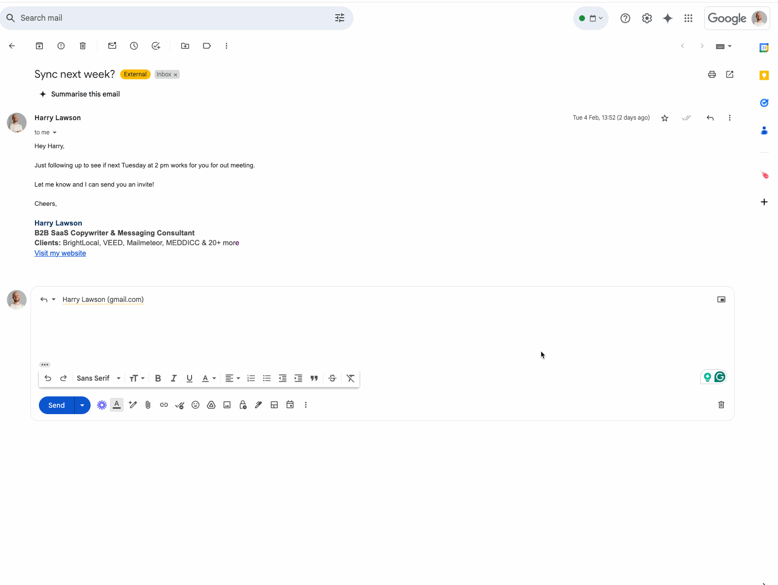 Gmail's AI assistant