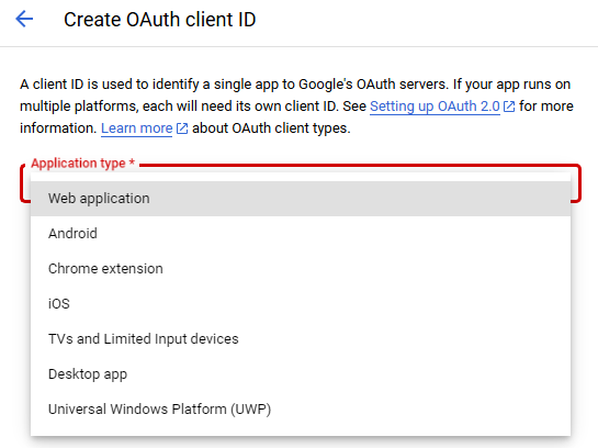 OAuth Client IDs