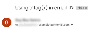 Adding a tag in your email address