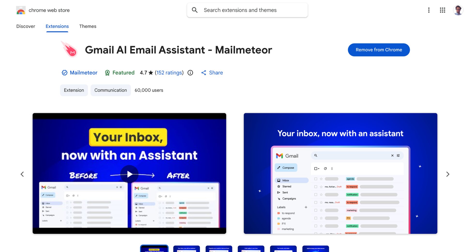 Install Mailmeteor's email tracking extension from the Chrome Web Store