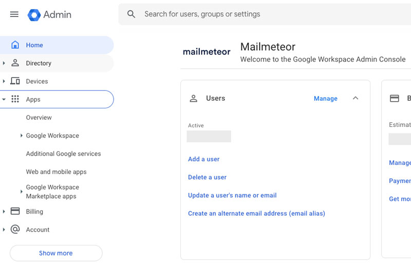 Gmail user settings pathway