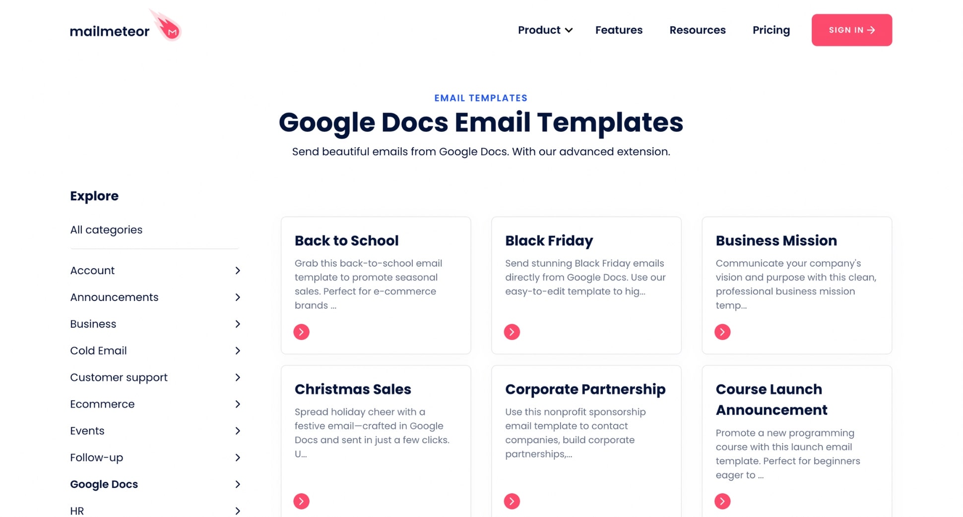 Select a newsletter template