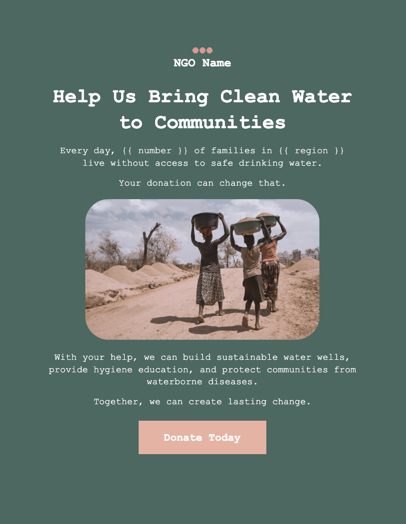 Nonprofit newsletter