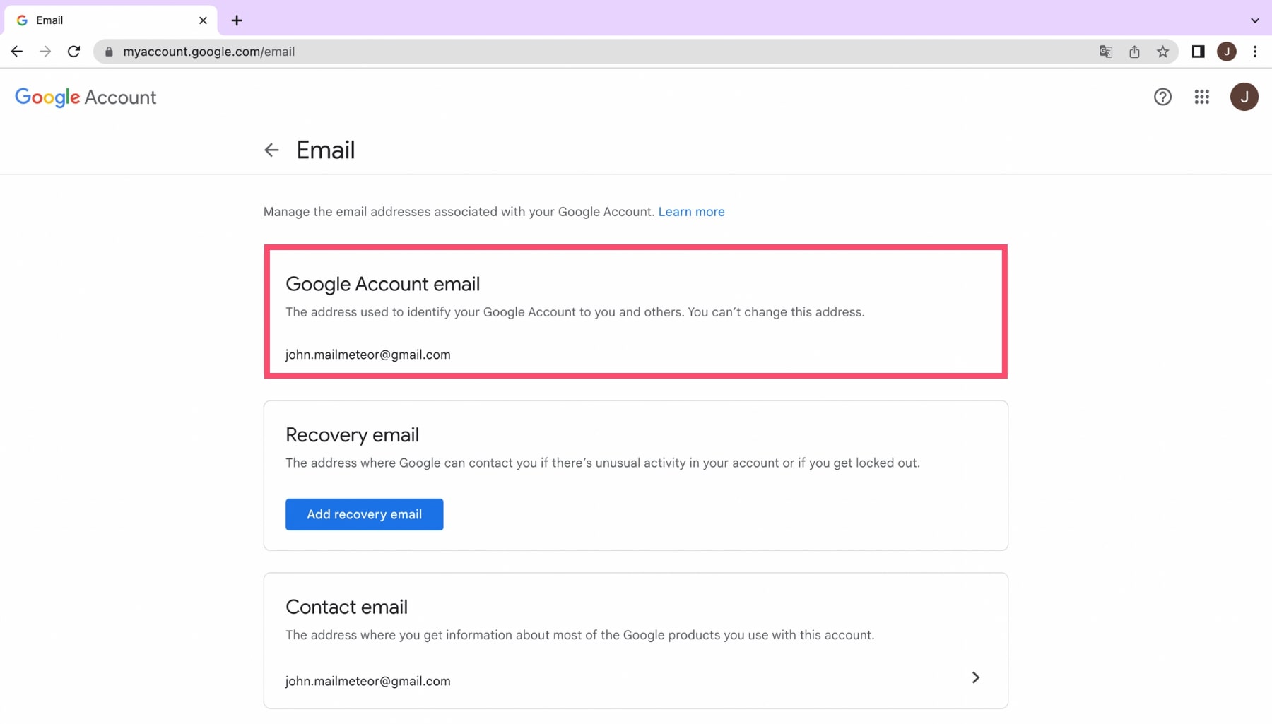 Change your Gmail address from your Google Account