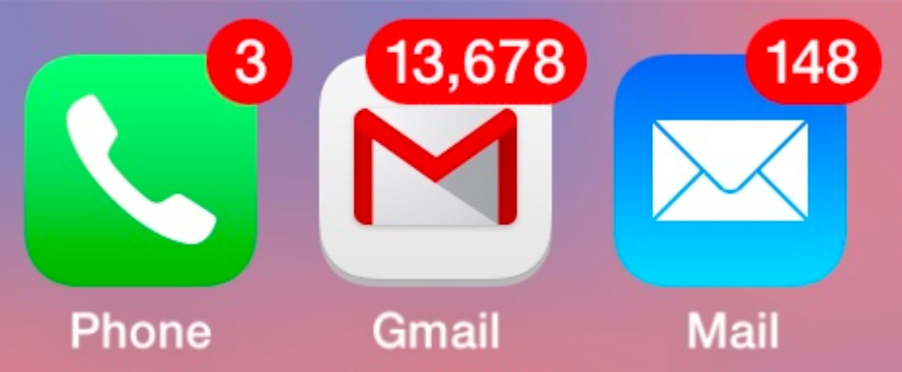 10,000 unread messages notification