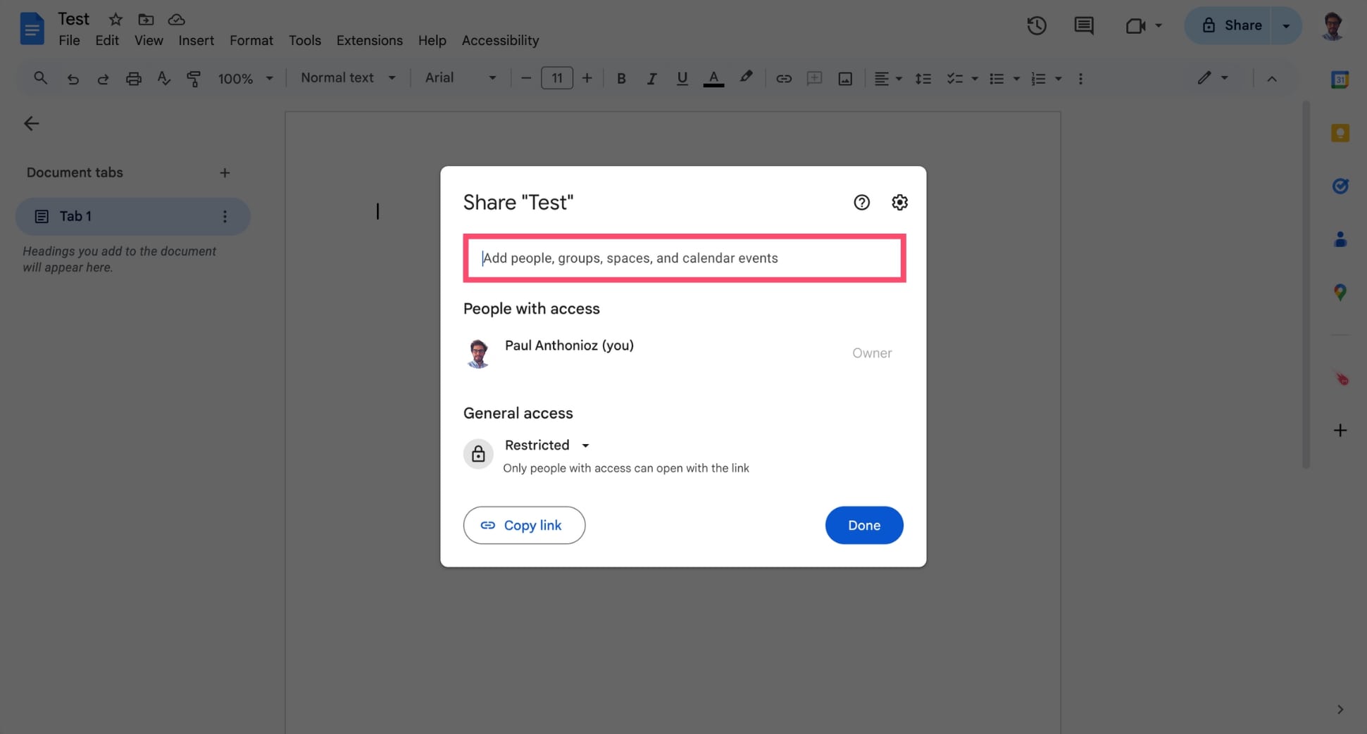 Add people and groups