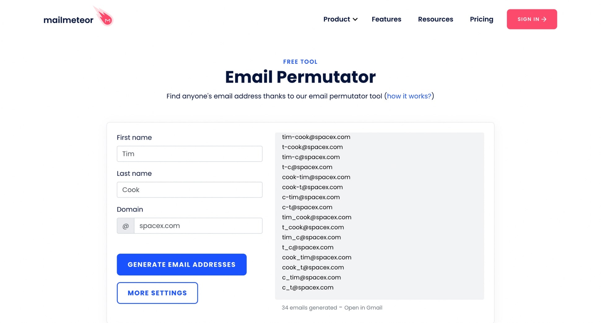 Find old email accounts with our Email Permutator