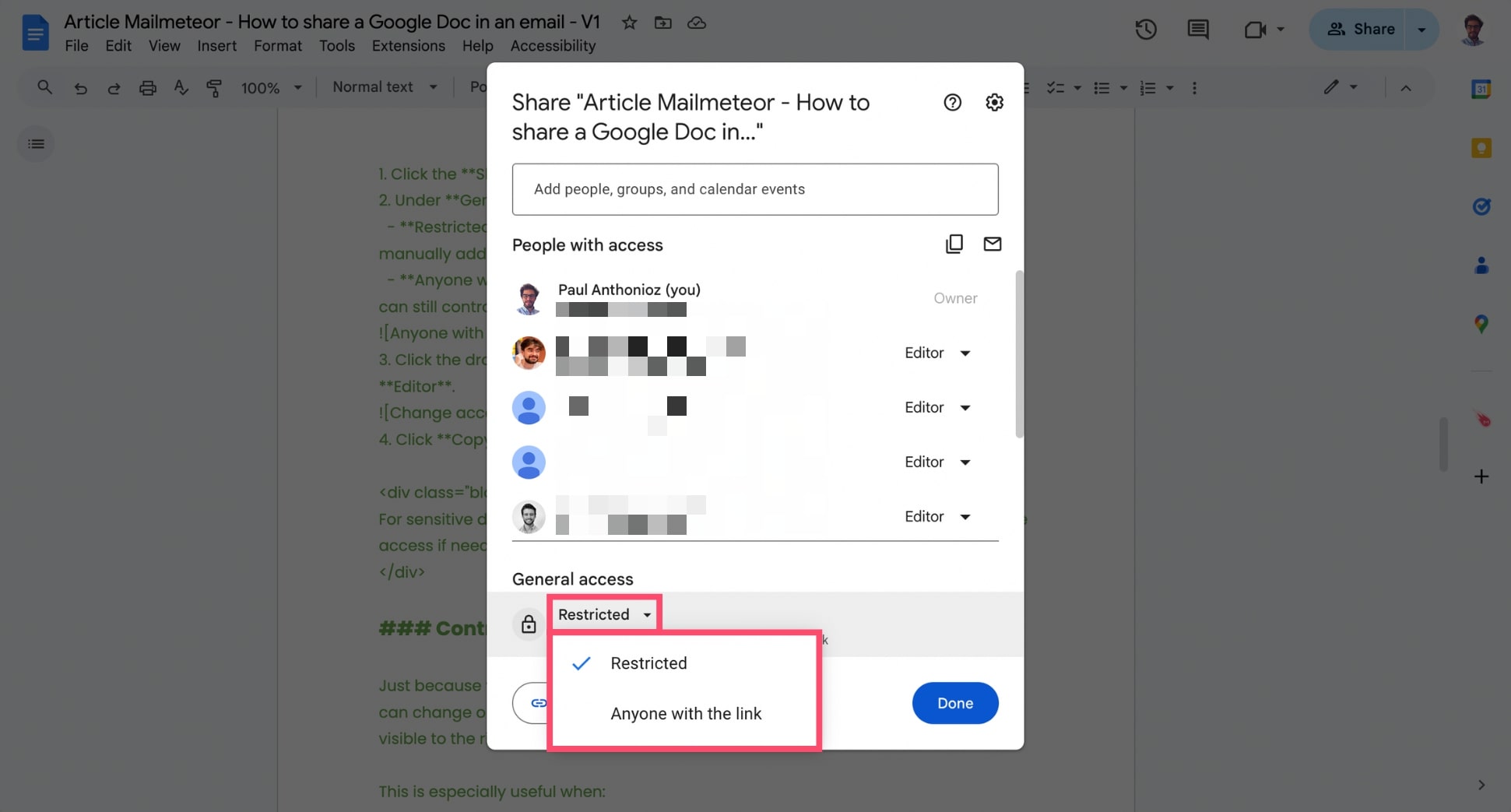 Anyone with the link