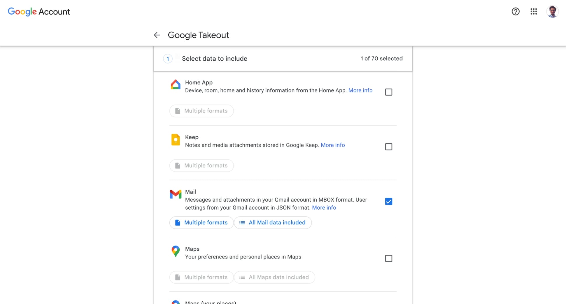 Google Takeout