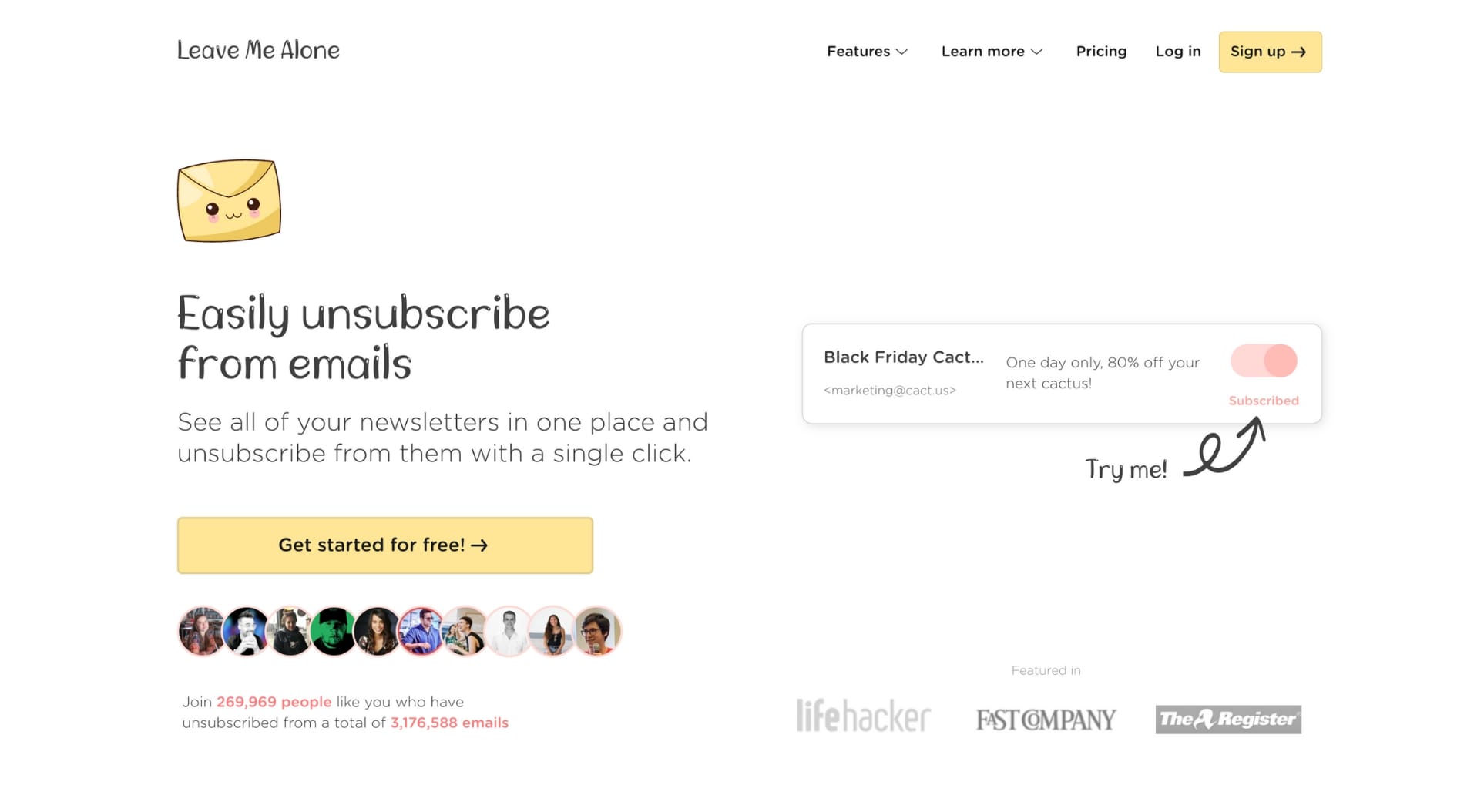 Unsubscribe email service