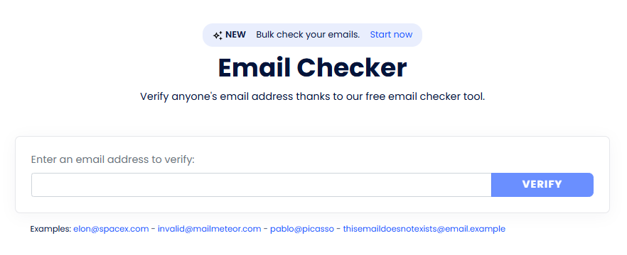 Mailmeteor Email Checker Free Tool