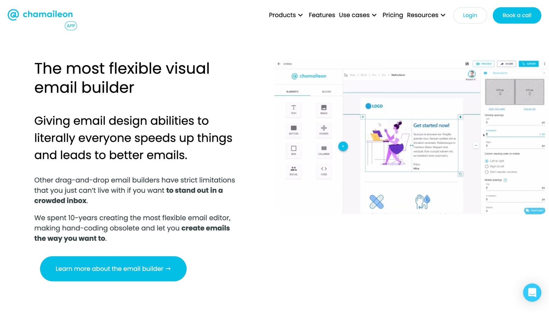 Visual email builder