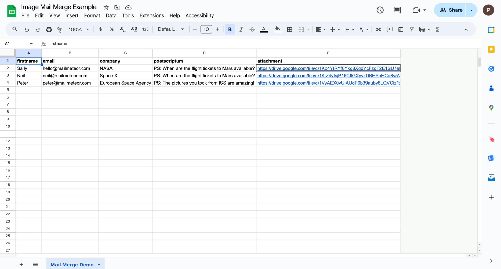 Prepare your data source in Google Sheets