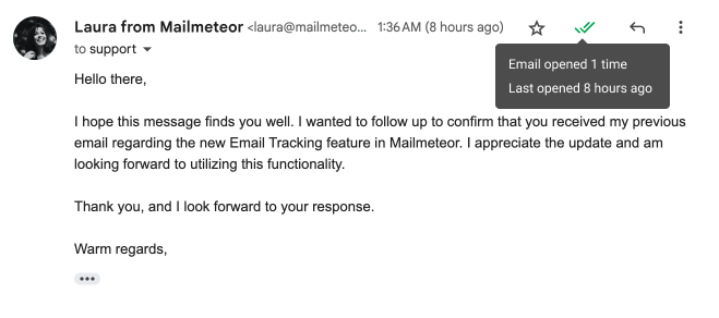 The new Mailmeteor email tracker works in Gmail