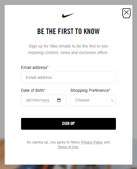 Nike newsletter