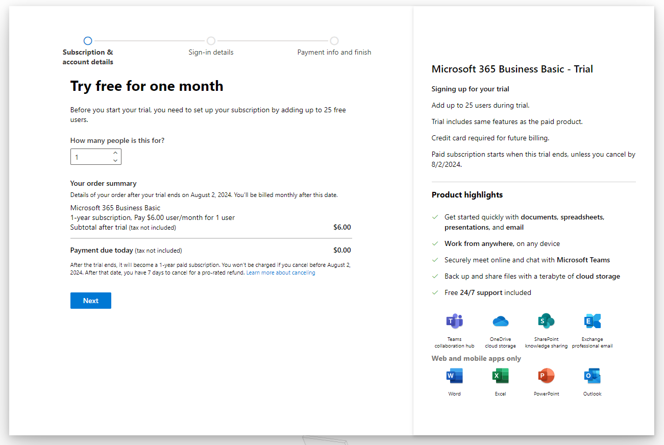 Microsoft365 Business Setup