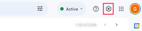 Go to Gmail settings