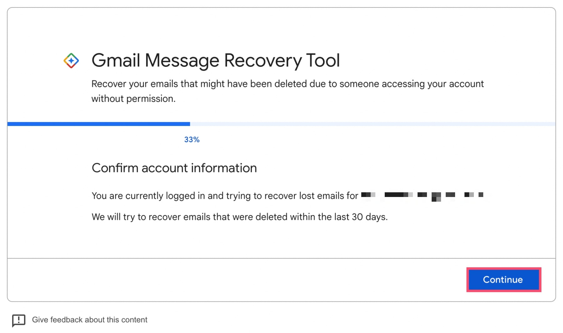 Recover permanently deleted emails