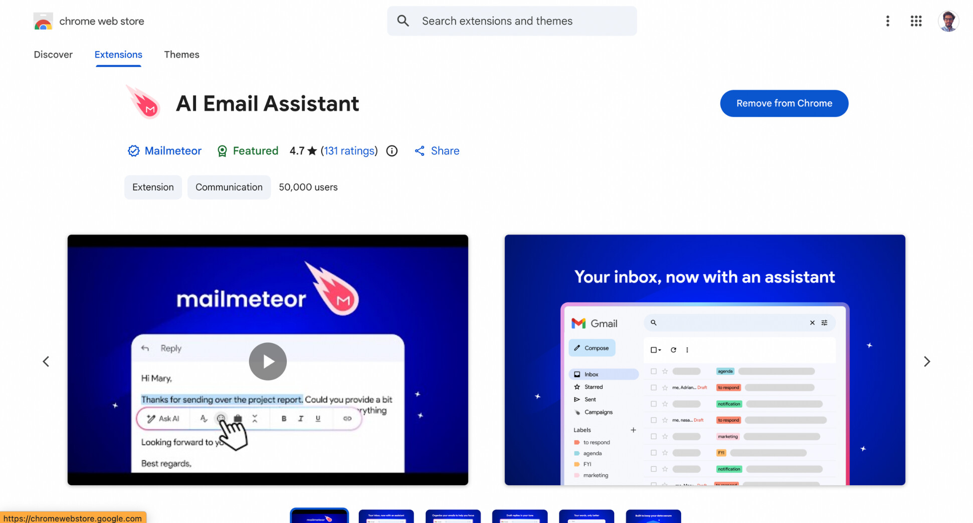 Install Mailmeteor for Gmail