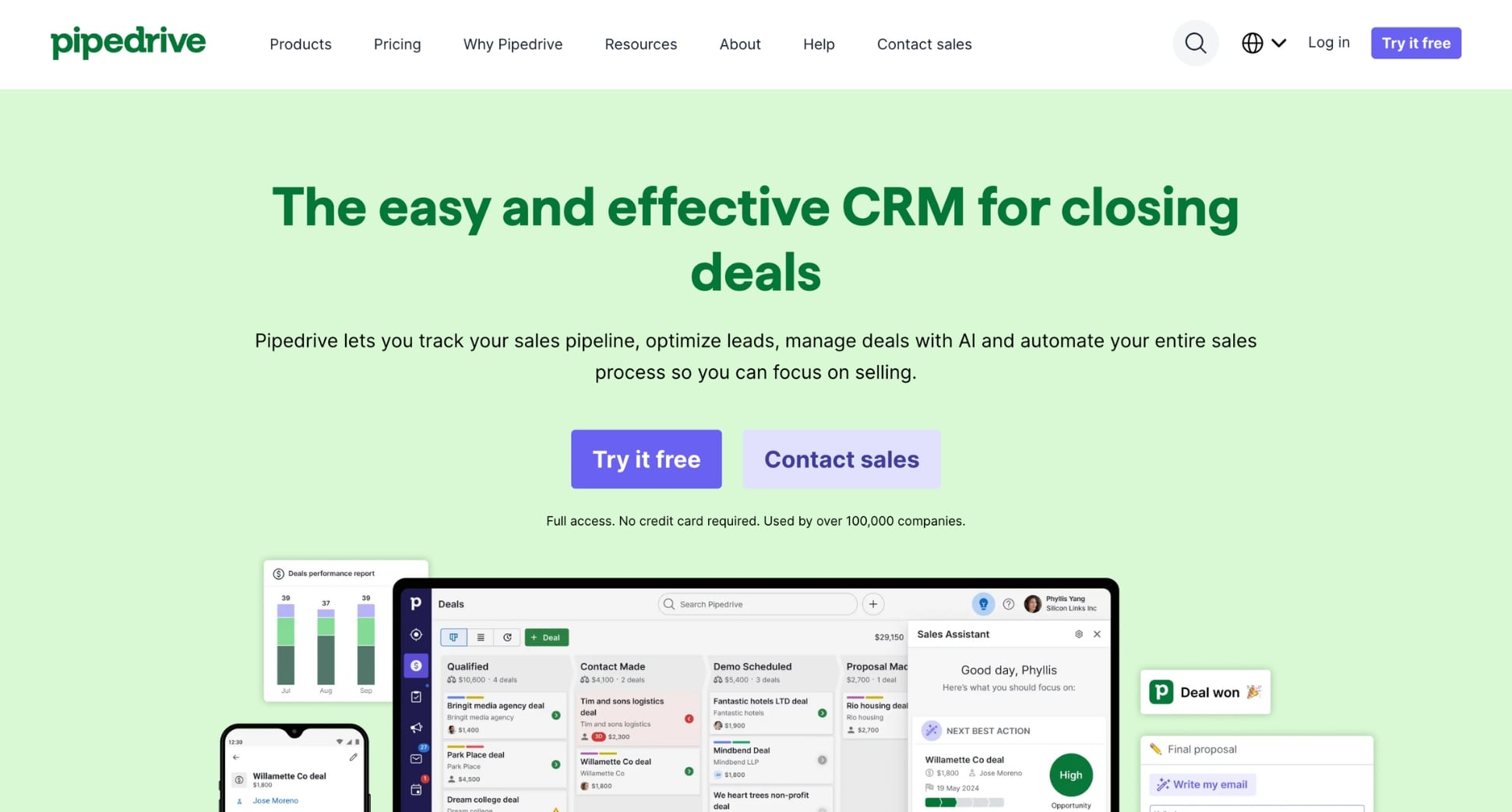 Pipedrive is a cost-effective CRM and sales management tool 