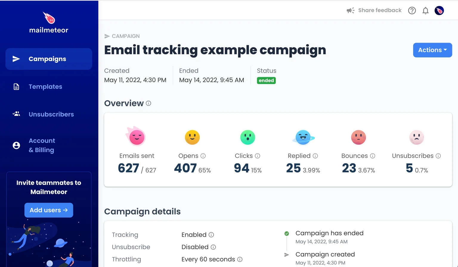 Track email opens in real-time with Mailmeteor